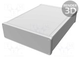 Carcasă aluminiu roșu HAMMOND 1455 cu panou 165x220x51mm