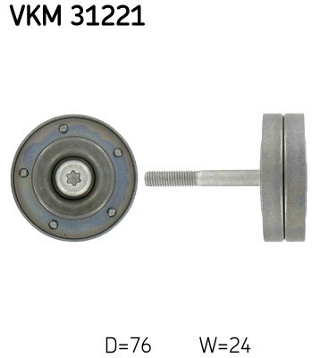SKF VKM 31221 Rola ghidare/conducere, curea transmisie foto