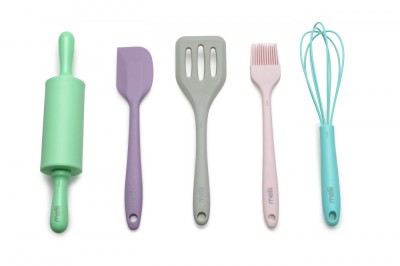 SET 5 PIESE MINI USTENSILE BAKING, MELII, COLORATE foto