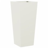 Cumpara ieftin Jardiniera de gradina, alb, 35x35x75 cm, otel