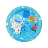 Set 6 farfurii ASTRONAUT/COSMOS La multi ani 23 cm