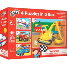 Set 4 puzzle Galt, Vehicule, 30 piese foto
