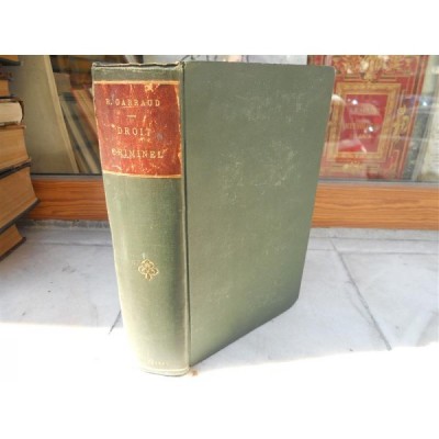 Droit Criminel , R. Garraud , 1881 foto