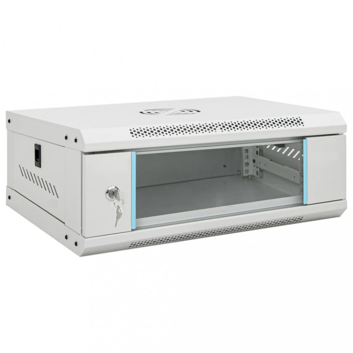 Dulap de server montat pe perete, 4U, 19&quot; IP20, 53x40x21 cm