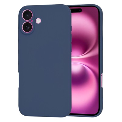 Husa silicon iPhone 16 Plus Techsuit SoftFlex, bleumarin foto