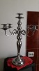 Sfesnic Metal Cromat 4 Brate 55cm Inaltime, Stil Vintage Bisericesc - Suport Lumanari Decorativ