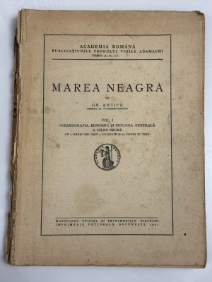 Grigore Antipa - Marea Neagra 1941 foto