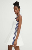 Adidas Originals rochie culoarea bej, mini, evazati, IR7468