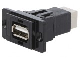 Adaptor USB A-B DualSlim USB 2.0 Aurit Metal