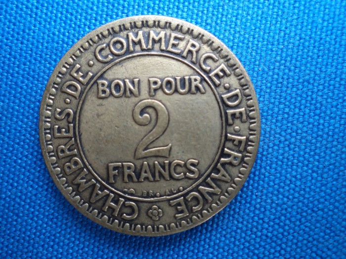 BON POUR 2 FRANCS 1922 FRANTA