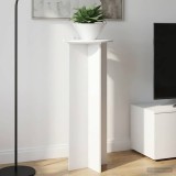 vidaXL Suport pentru plante 2 pcs Alb foarte lucios &Oslash;40 x 100 cm 899694