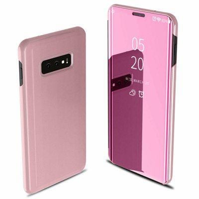 Husa Telefon Flip Book Clear View Samsung S10e g970 Rose Gold foto