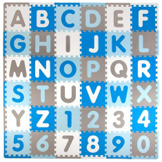 Covoras Puzzle Spuma inSPORTline Abecino 30 x 30 x 1 cm, 36 Piese,