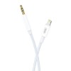 Cablu audio XO NB-R211A, tata Lightning la mama mini jack 3.5 mm, 1m, Alb/Albastru