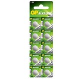 Baterie butoni (AG12/LR43) 1.5V alcalina, blister 10 buc