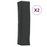 Cumpara ieftin Huse &icirc;ncălzitoare formă piramidă 2 buc. 58x58x228cm Oxford 420D