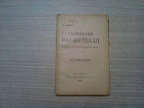 PSIHOLOGIA REGRETULUI - SENTIMENTALUL - N. Zaharia - Editura SOCEC, 1922, 112p.