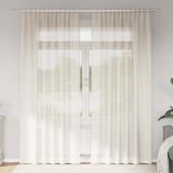 Gossi perdele din voile cu tabla 2 buc crem