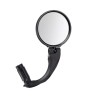 Oglinda Retrovizoare Bicicleta Dactylion, Ajustabila 360&deg;, Diametru 6.7cm, Universala, Neagra