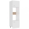 Dulap cuptor microunde &ldquo;Lyon&rdquo;, alb, 60 x 57 x 207 cm