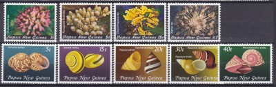 DB1 Fauna Marina Papua Noua Guinee Scoici si Corali MNH foto