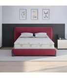 Topper 5 cm- Burete densitate 18kg / husa fixa matlasata triplustrat Aloe Vera 140x190cm