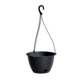 Ghiveci decorativ cu lant, Prosperplast, Ratolla, rotund, antracit, 24.3x16 cm GartenVIP DiyLine