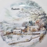 Farfurie decorativa portelan frantuzesc Limoges vintage