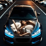 Cumpara ieftin Folie Capota Auto &bdquo;Hood Art&rdquo; rezistenta la exterior, marime L (180 x 130cm) &ndash; Cod: AVX-CAPOTA-006L