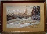 Peisaj de iarna - semnat I.Bednarik