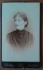 Fotografie CDV Secol XX, Femeie, Szollosy Bucuresti, Sepia, 10x6cm, Album Vechi