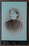 Fotografie tip CDV, femeie, inceput de secol XX