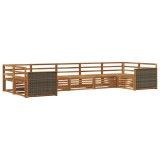 vidaXL Set de canapele de exterior 7 pcs natural 3383797