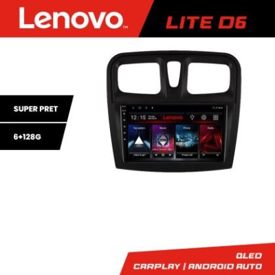 Navigatie Dacia Sandero 2012-2020 var B Android radio gps internet quad core 8 core 6+128 Lenovo CarStore Technology foto