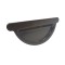 Capac de jgheab pentru sistem pluvial Bilka, metalic, maro inchis (RAL 8019), lucios, D 125 mm