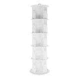Cumpara ieftin Raft rotativ 5 polite mdf alb Erion 50.5x50.5x158 cm