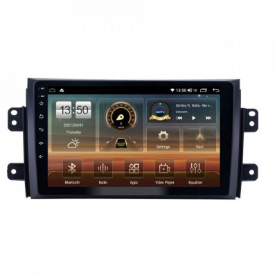 Navigatie dedicata cu Android Fiat Sedici 2006 - 2015, 6GB RAM, Radio GPS Dual foto