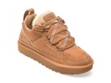 Pantofi UGG maro, HIGHLAND, din piele intoarsa