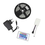 Banda LED RGB PNI 2835, 5m, IP65, Telecomanda inclusa, Silicon, 270 LED-uri