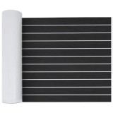 Pardoseala pentru bărci autoadezivă gri &icirc;nchis și alb 240x60 cm EVA Foam