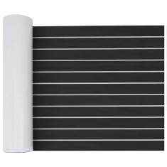 vidaXL Pardoseală pentru bărci gri &icirc;nchis și alb 240 x 60 cm Spumă EVA 42008471