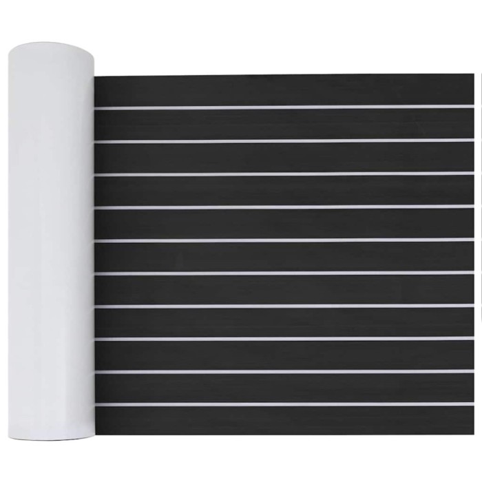 vidaXL Pardoseala pentru bărci autoadezivă gri &icirc;nchis și alb 240x60 cm EVA Foam