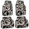 Covorașe auto universale DECOMAT 3D &ndash; set 4 bucăți cu design vultur, lavabile, antiderapante, PVC