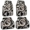 Covorașe auto universale DECOMAT 3D &ndash; set 4 bucăți cu design vultur, lavabile, antiderapante