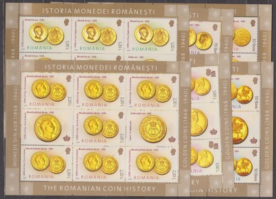 DB Romania 2006 Istoria monedei romanesti minicoli MNH foto