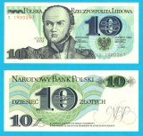 Polonia (pick 148) 10 Zloti 1982 UNC-; serie: S 1900267 ; Generalul Bem