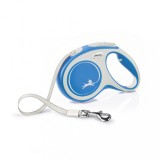 Flexi New Comfort, M Tape, lesa retractabila, 5m, albastru