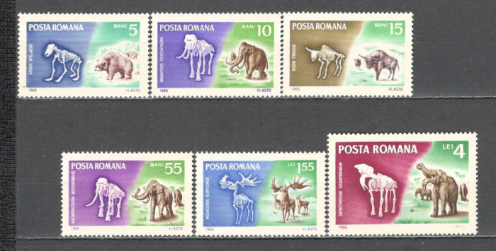 Romania.1966 Animale preistorice ZR.262