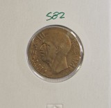 582 Italia Italy 10 Centesimi - Victor Emmanuel III, 1942 KM#74a, buna