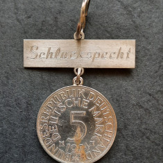 Medalie cu moneda de argint - 5 Mark 1974, RFG - G 4095